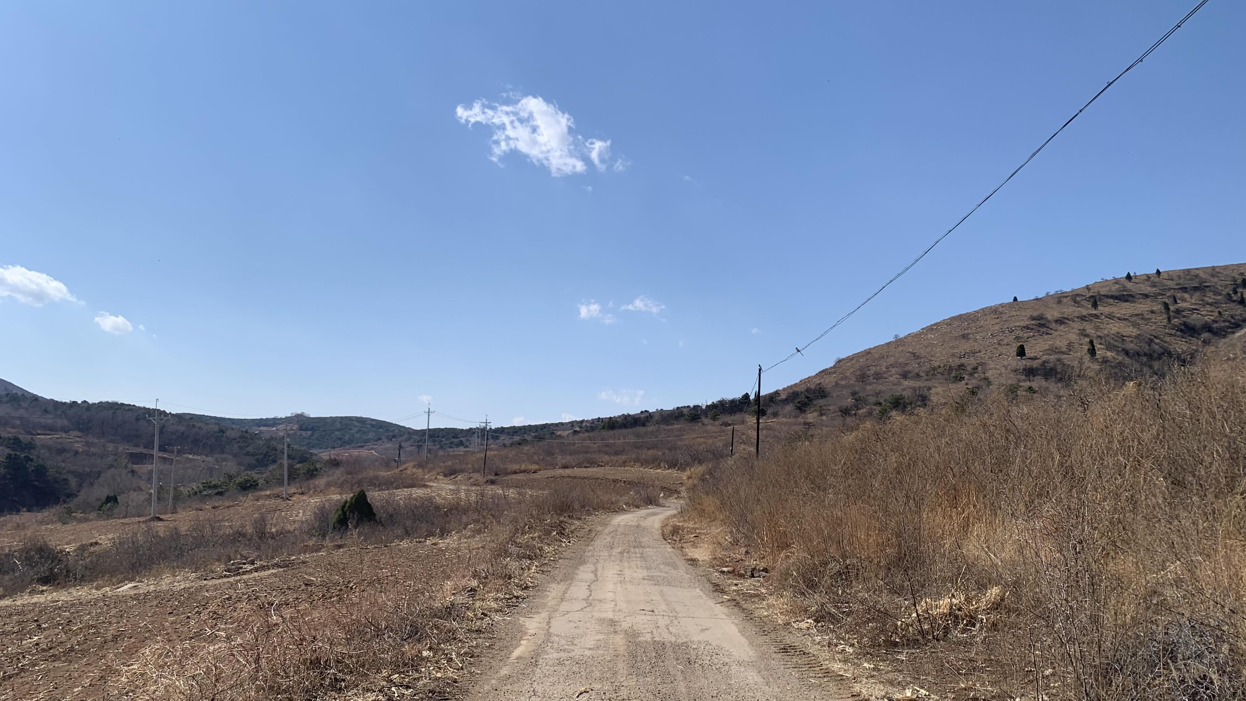 礫石山路